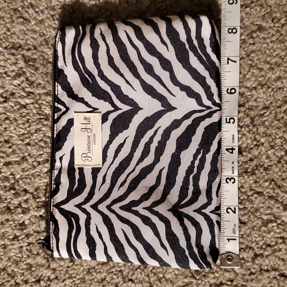 New! Primrose Hill London animal print zip bag